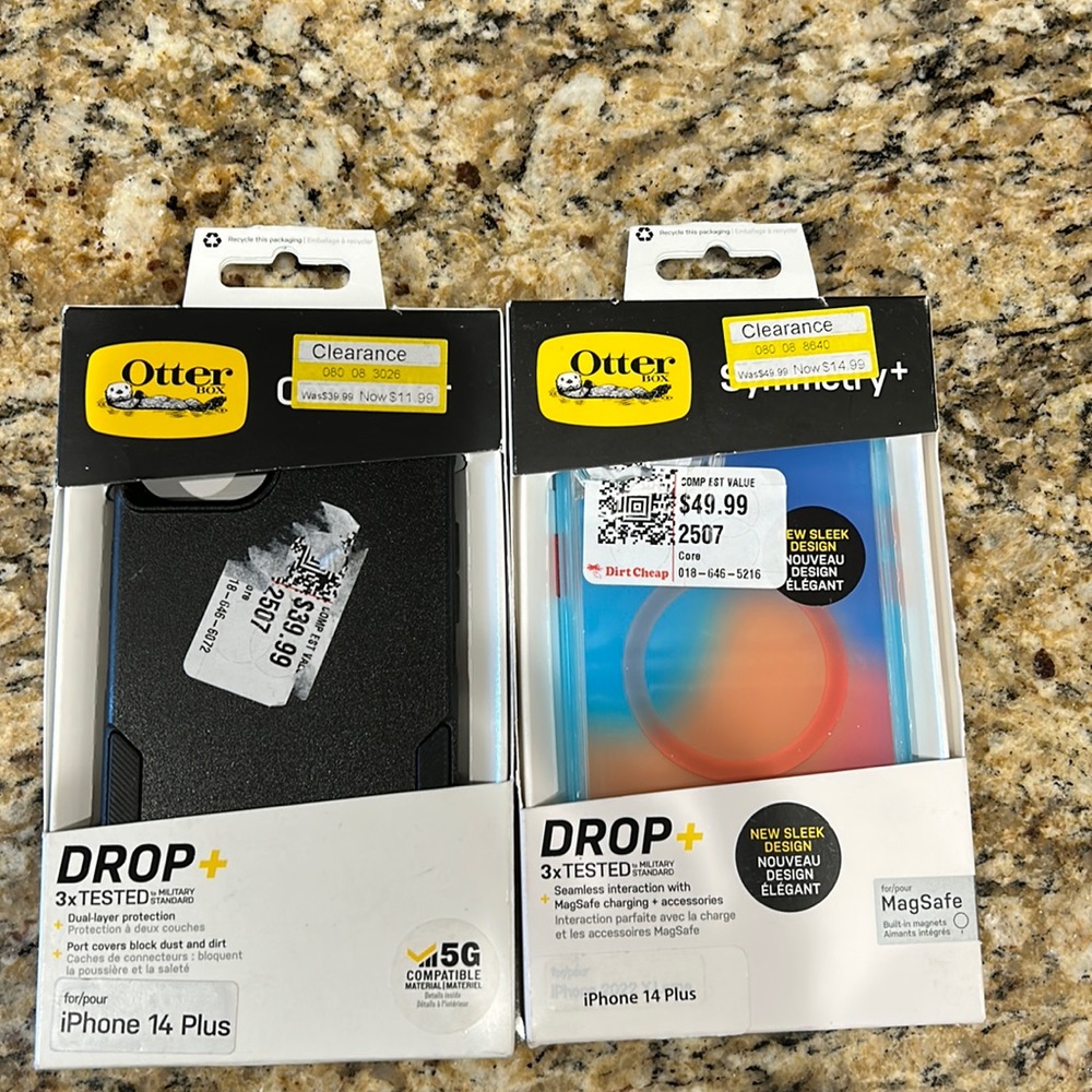NIB Otterbox Symmetry+ Series Case for iPhone 14 Plus Lot of 2